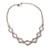 Sterling Silver Necklace by Lois Hill vintage - Rhinestone Rosie