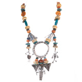 Organic Petroglyph Sterling Necklace by Mummy's Bundle from Mary and Doug Hancock vintage - Rhinestone Rosie