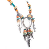 Organic Petroglyph Sterling Necklace by Mummy's Bundle from Mary and Doug Hancock vintage - Rhinestone Rosie