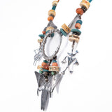 Organic Petroglyph Sterling Necklace by Mummy's Bundle from Mary and Doug Hancock vintage - Rhinestone Rosie