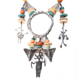 Organic Petroglyph Sterling Necklace by Mummy's Bundle from Mary and Doug Hancock vintage - Rhinestone Rosie