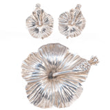 Ming's of Hawaii Hibiscus Set_1 vintage - Rhinestone Rosie