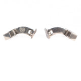 Sterling Silver Bar Cuff Links by N E From vintage - Rhinestone Rosie