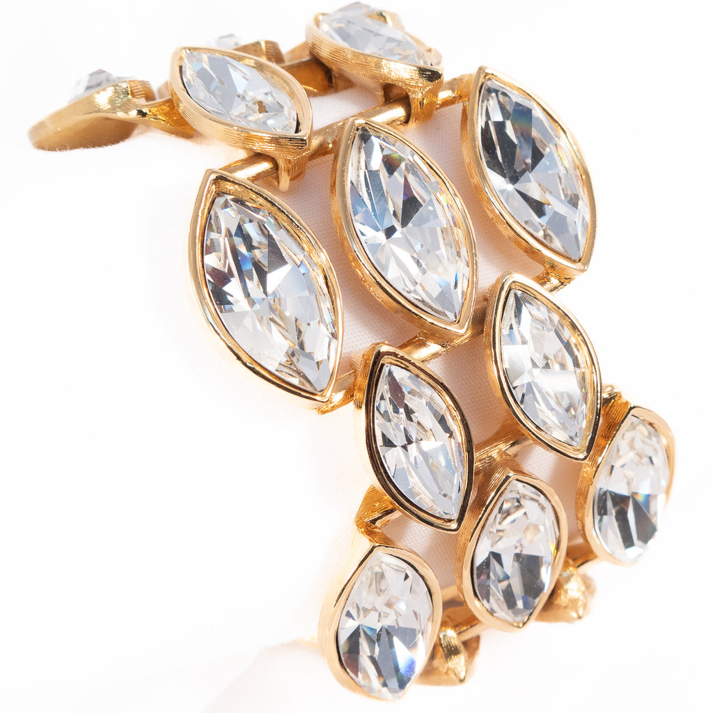 Napier Rhinestone Bracelet 1990s vintage - Rhinestone Rosie