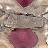 Purple Rhinestone Brooch by Paul Sargent vintage - Rhinestone Rosie