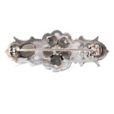 Peruzzi Flower Brooch 800 Silver vintage - Rhinestone Rosie