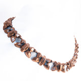 Renoir Copper 'Firefly' Necklace vintage - Rhinestone Rosie