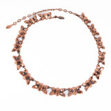 Renoir Copper 'Firefly' Necklace vintage - Rhinestone Rosie