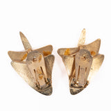 Renoir Sauteur Golden Glow Earrings vintage - Rhinestone Rosie