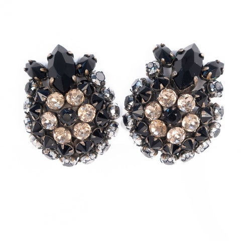 Black Rhinestone Earrings