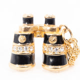 Swarovski Binocular Charm Necklace vintage - Rhinestone Rosie