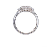 Tacori IV Sterling Silver Cubic Zirconia Ring vintage - Rhinestone Rosie