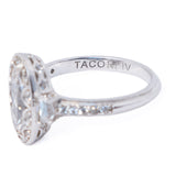 Tacori IV Sterling Silver Cubic Zirconia Ring vintage - Rhinestone Rosie