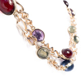 Trifari Cabochon Two Strand Necklace vintage - Rhinestone Rosie