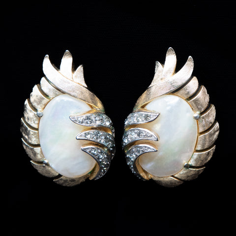Trifari 'Fantasia' Collection Shell Earrings