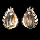 Trifari Fantasia Collection Shell Earrings 1957 vintage - Rhinestone Rosie