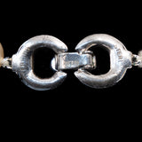 Trifari Pearl and Rhinestone Necklace Sterling Silver vintage - Rhinestone Rosie