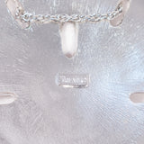 Trifari Sand Dollar Silver Tone Long Necklace vintage - Rhinestone Rosie