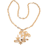 Trifari Ming Series Scenic Pendant Necklace vintage - Rhinestone Rosie