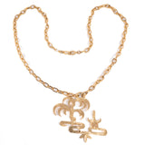 Trifari Ming Series Scenic Pendant Necklace vintage - Rhinestone Rosie