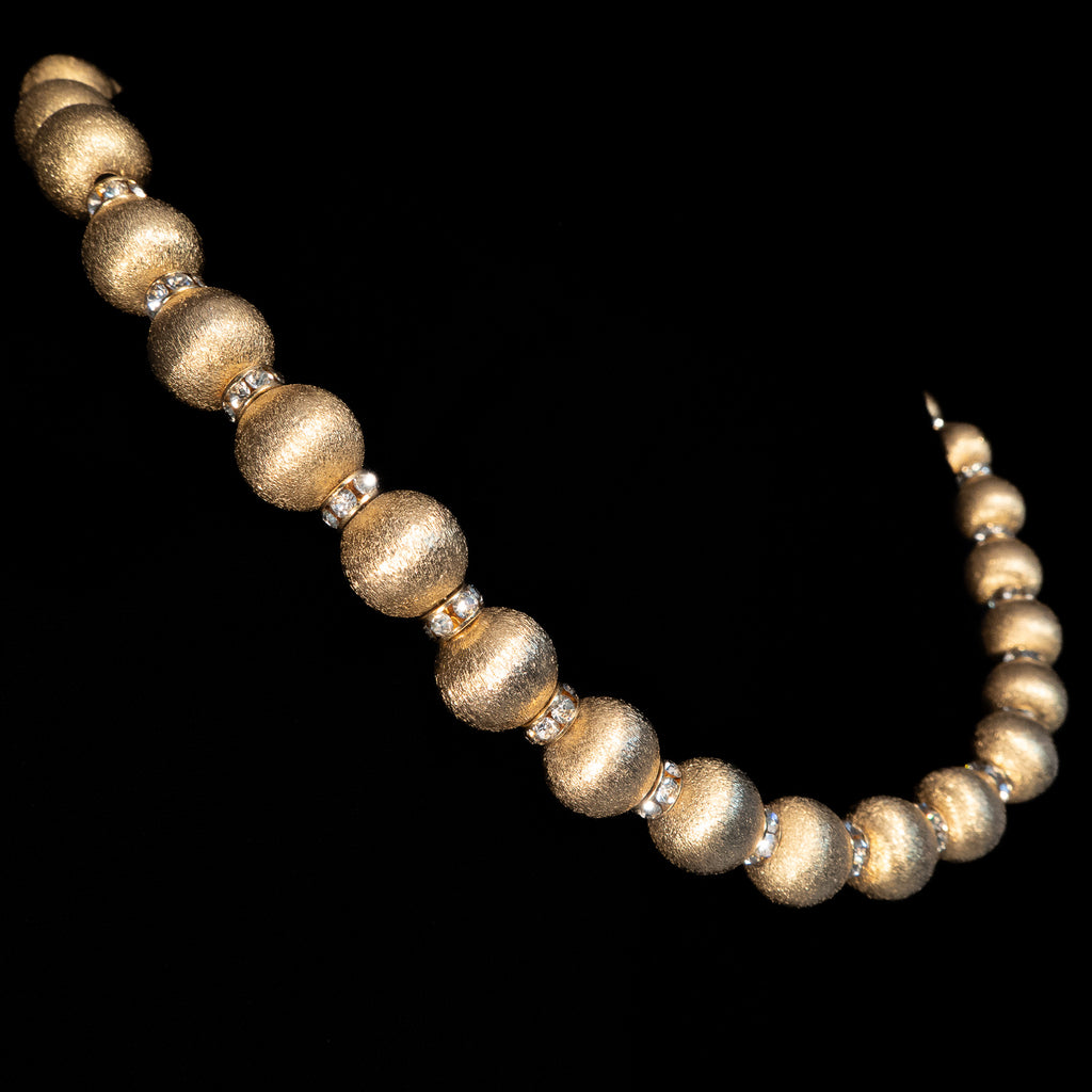 Vogue Goldtone Rhinestone Necklace vintage - Rhinestone Rosie