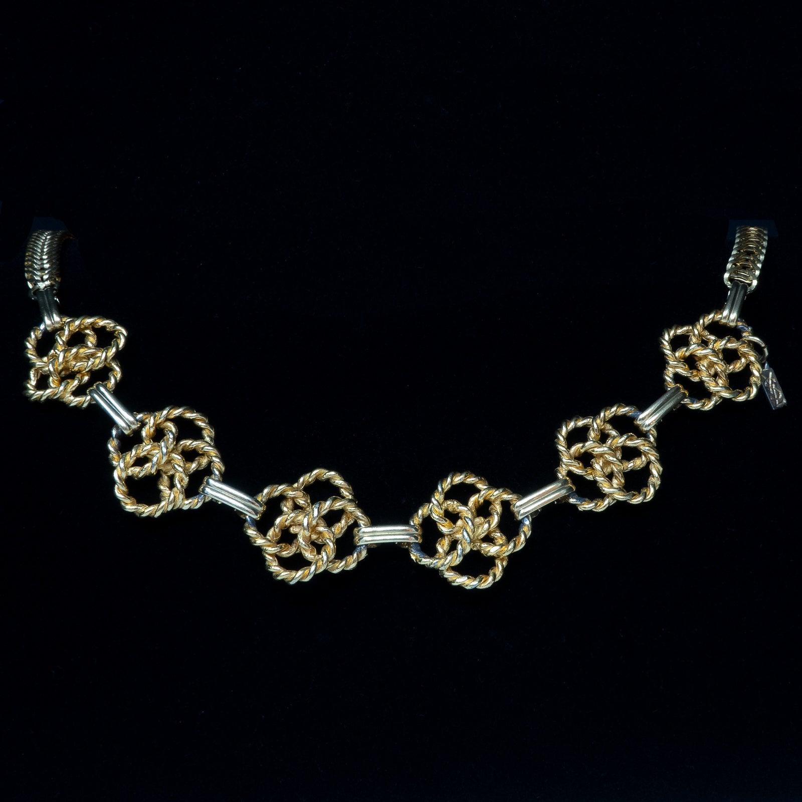 Rare Vintage YSL Yves Saint Laurent Metal Disco Bullet Chain Belt Signed Vintage Yves Saint Laurent YSL Multi Charm Belt – Very Vintage main image 2