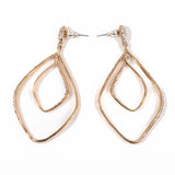 Alexis Bittar Solanales Double Hoop Earrings vintage - Rhinestone Rosie