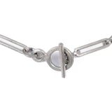 Amethyst and Pewter Necklace by Lysgards Design vintage- Rhinestone Rosie