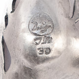 Amethyst and Pewter Necklace by Lysgards Design vintage- Rhinestone Rosie