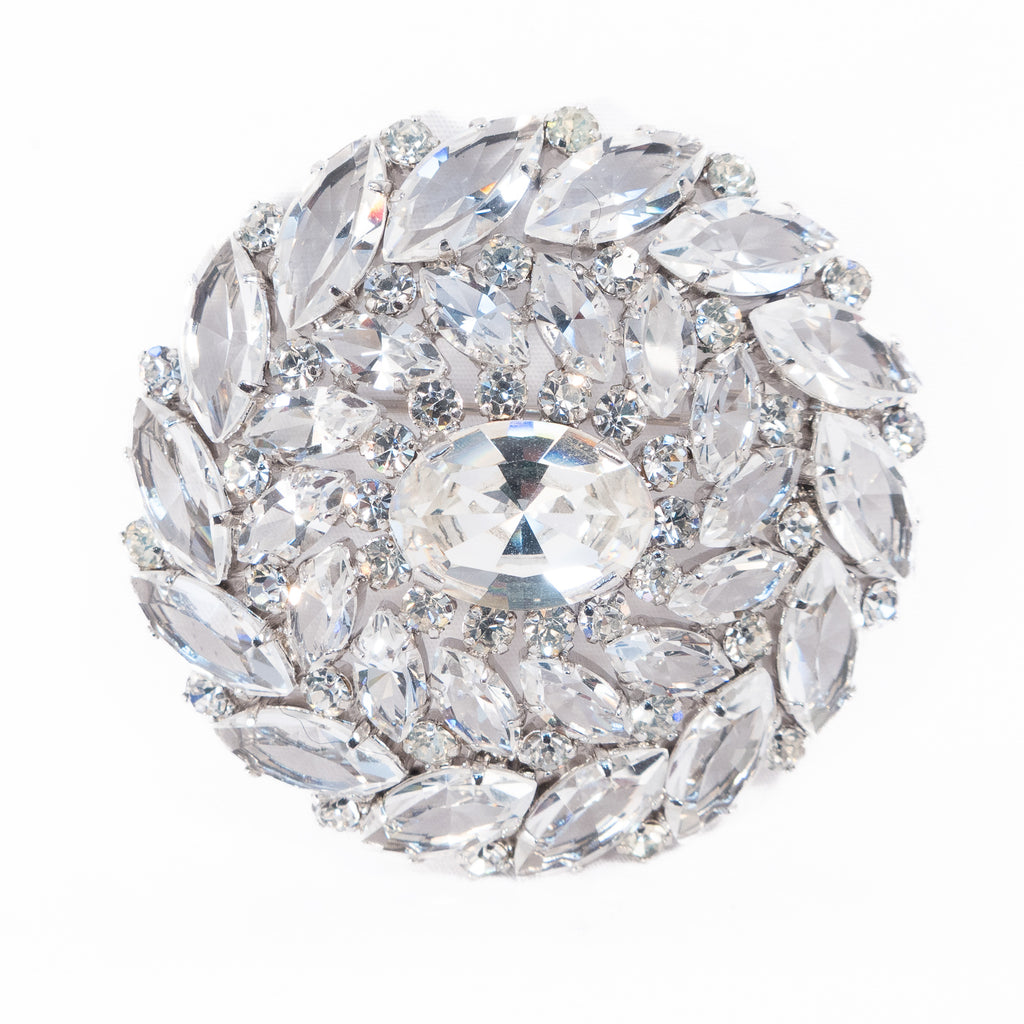 Austria Rhinestone Brooch vintage - Rhinestone Rosie