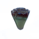 Bakelite Flower Ring translucent vintage - Rhinestone Rosie