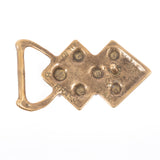 Buckle Brass by Foster Star 1972 vintage - Rhinestone Rosie