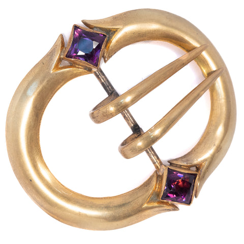 Buckle with Purple Stones E A Bliss Co