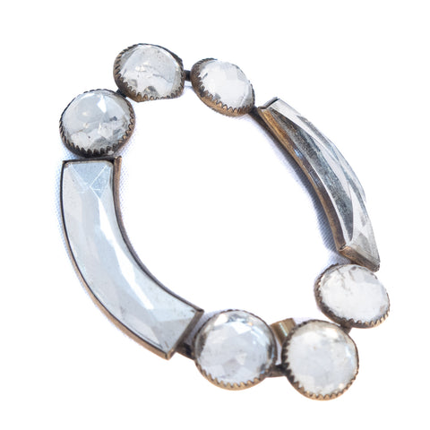 Rhinestone Slide Buckle Czechoslovakia