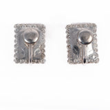 Butterfly Wing Earrings Rectangle vintage - Rhinestone Rosie