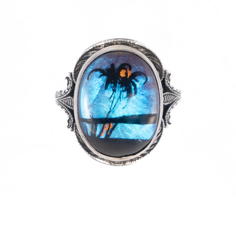 Butterfly Wing Ring Sterling Silver