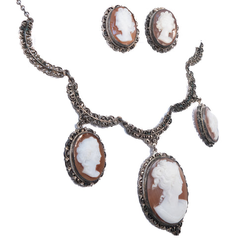Cameo Filigree Set
