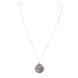 Larissa Coin Necklace Silver vintage - Rhinestone Rosie