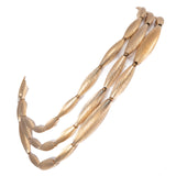 Castlecliff Gold Tone Bead Necklace vintage - Rhinestone Rosie