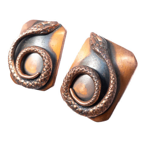 Snake Earrings by Whiting & Davis Co