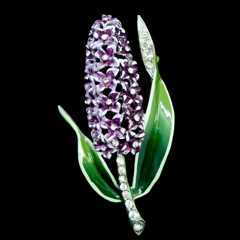 Coro Purple Hyacinth Brooch