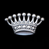 Crown Sterling Silver Brooch vintage - Rhinestone Rosie
