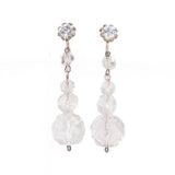 Crystal Dangle Earrings vintage - Rhinestone Rosie