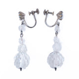 Crystal Dangle Earrings vintage - Rhinestone Rosie