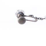 Stationed Crystal Dangle Sterling Silver Earrings vintage - Rhinestone Rosie