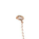 Crystal and Enamel Necklace 10kt antique - Rhinestone Rosie