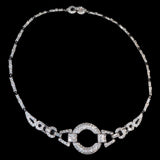 Rhinestone Art Deco Necklace vintage - Rhinestone Rosie