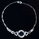 Rhinestone Art Deco Necklace vintage - Rhinestone Rosie