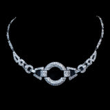 Rhinestone Art Deco Necklace vintage - Rhinestone Rosie
