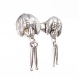 Dog Buckle Silver Cape Clasp vintage - Rhinestone Rosie